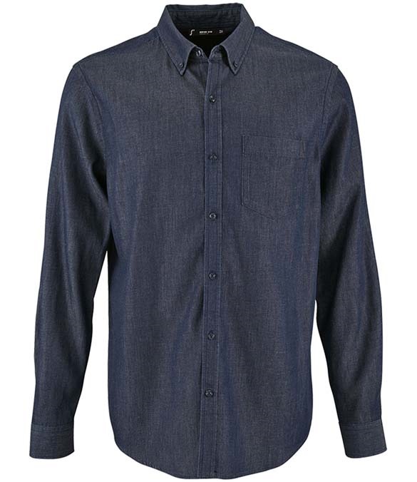 SOL&#39;S Barry Long Sleeve Denim Shirt