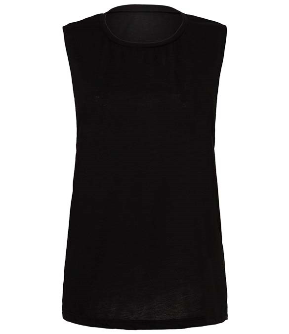 Bella Ladies Flowy Scoop Muscle Tank Top