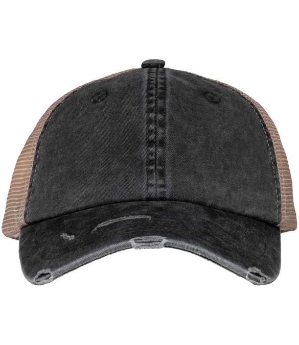 Native Spirit Washed Trucker Destroy Cap