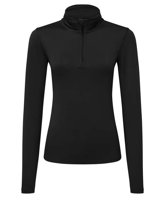 Women?s TriDri? recycled long sleeve brushed back ? zip top